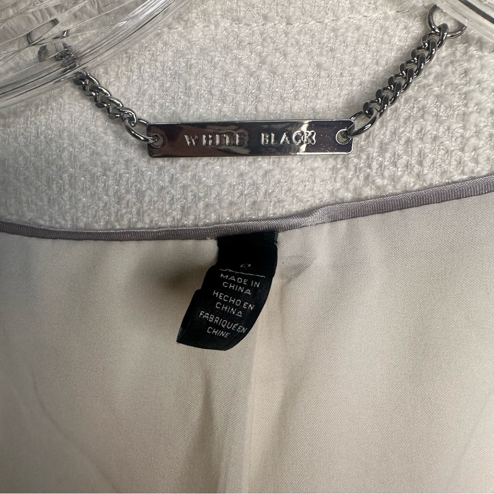 White House Black Market Tweet White Blazer Size 0 - Picture 2 of 6